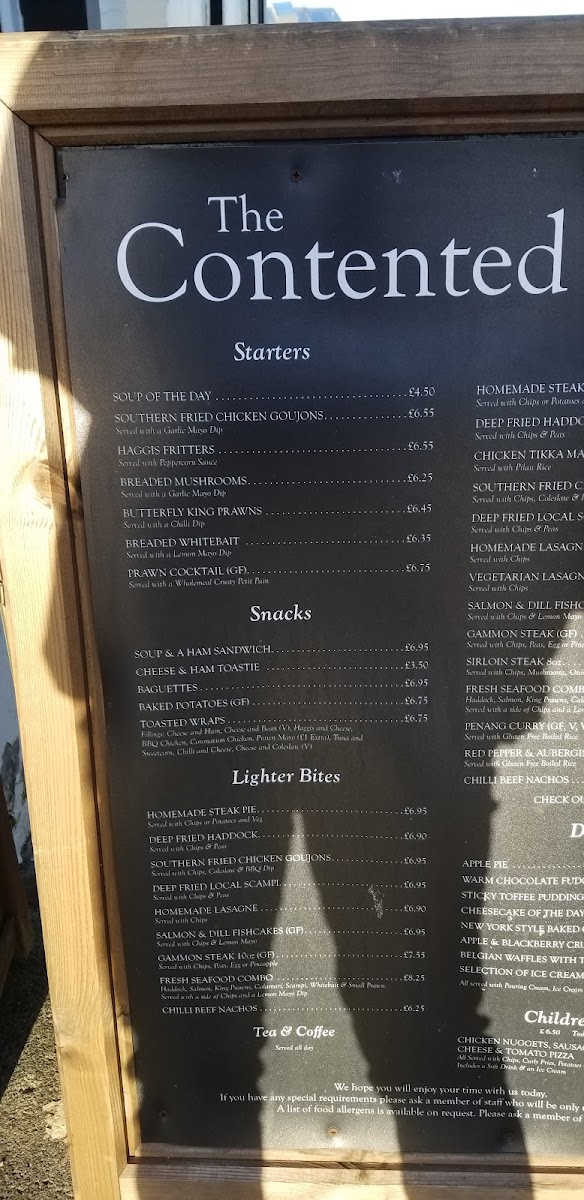 The Contented Sole Menu - Image 6